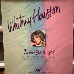 Whitney Houston concert book I’m your baby tonight